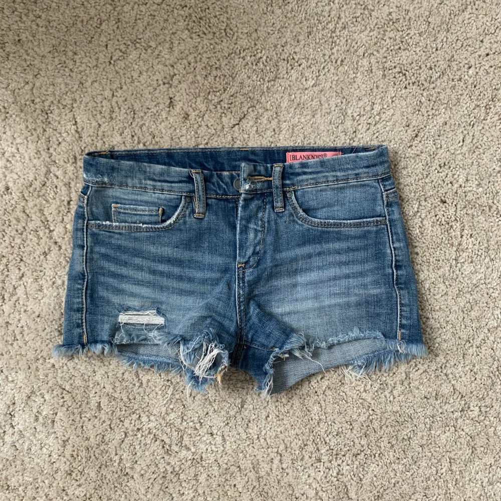 Blue denim shorts!